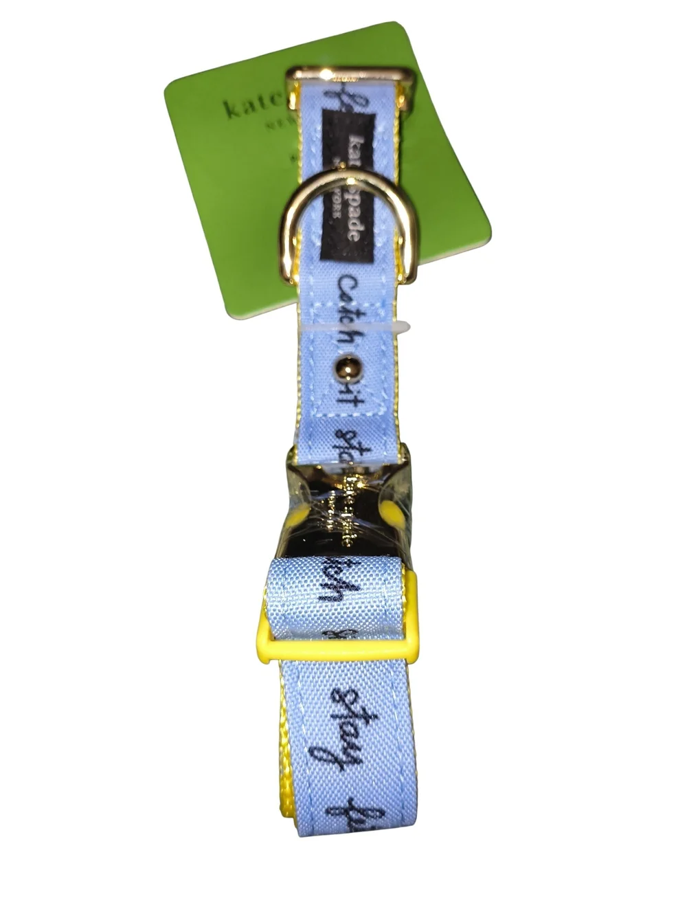 Kate Spade New York Polyester Raining Cats & Dogs Collar,Large: 15 to 24-in neck